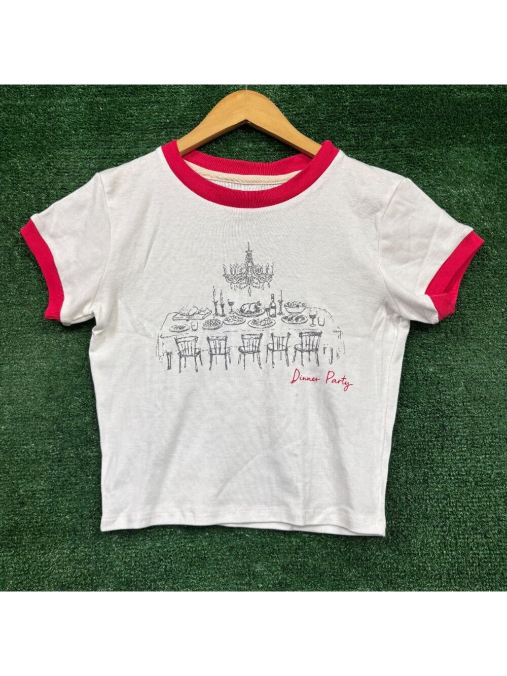 Niall Horan Dinner Party Ringer T-shirt Size Large